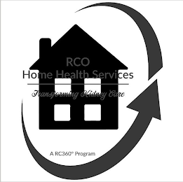 RCO HOME HEALTH SERVICES TRANSFORMING KIDNEY CARE A RC360 PROGRAM