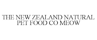 THE NEW ZEALAND NATURAL PET FOOD CO MEOW
