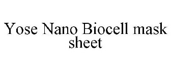 YOSE NANO BIOCELL MASK SHEET