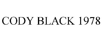 CODY BLACK 1978