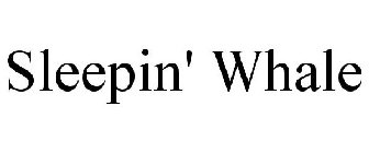 SLEEPIN' WHALE