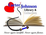 CARTER JOHNSON LIBRARY & COLLECTION NEVER AGAIN LANDFILL. NEVER AGAIN FLAMES.