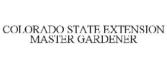 COLORADO STATE EXTENSION MASTER GARDENER