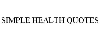 SIMPLE HEALTH QUOTES