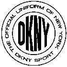 DKNY THE OFFICIAL UNIFORM OF NEW YORK DKNY SPORT