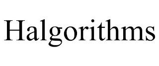 HALGORITHMS