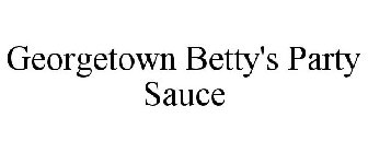 GEORGETOWN BETTY'S PARTY SAUCE