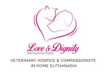 LOVE & DIGNITY WE OWE IT TO THEM! VETERINARY HOSPICE & COMPASSIONATE IN HOME EUTHANASIANARY HOSPICE & COMPASSIONATE IN HOME EUTHANASIA
