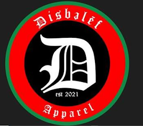 D EST 2021 DISBALEF APPAREL