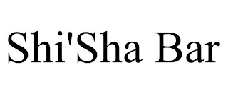 SHI'SHA BAR