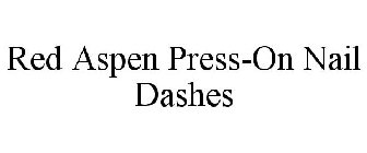 RED ASPEN PRESS-ON NAIL DASHES