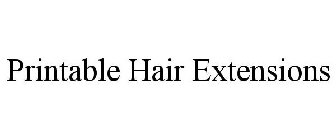 PRINTABLE HAIR EXTENSIONS