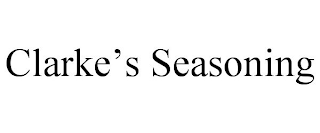 CLARKE'S SEASONING