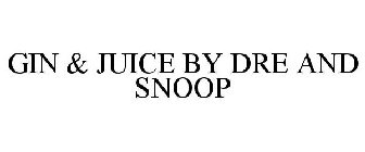 GIN & JUICE BY DRE AND SNOOP