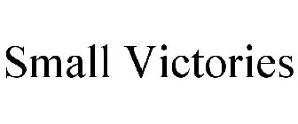 SMALL VICTORIES