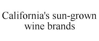 CALIFORNIA'S SUN-GROWN WINE BRANDS