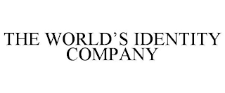 THE WORLD'S IDENTITY COMPANY