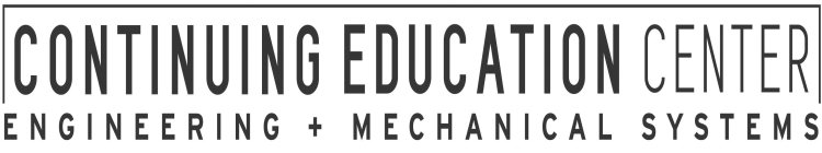 CONTINUING EDUCATION CENTER ENGINEERING + MECHANICAL SYSTEMS+ MECHANICAL SYSTEMS