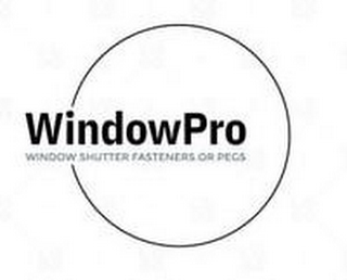 WINDOWPRO WINDOW SHUTTER FASTENERS OR PEGS