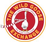 THE WILD GOOSE EXCHANGE YOU NEVER KNOW WHERE THE WILD GOOSE GOESHERE THE WILD GOOSE GOES