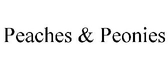 PEACHES & PEONIES
