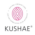 KUSHAE · NATURAL FEMININE CARE · DOCTOR FORMULATED, DIVA APPROVED