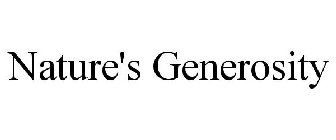 NATURE'S GENEROSITY