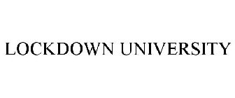 LOCKDOWN UNIVERSITY
