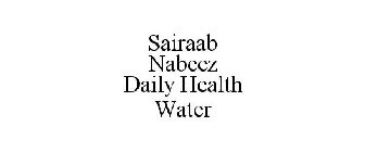 SAIRAAB NABEEZ DAILY HEALTH WATER
