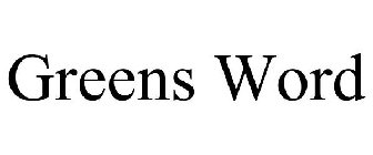 GREENS WORD