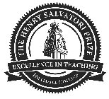 THE HENRY SALVATORI PRIZE EXCELLENCE IN TEACHING HILLSDALE COLLEGE