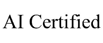 AI CERTIFIED