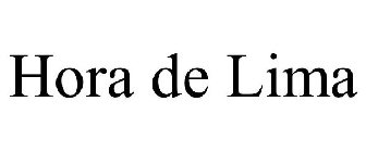 HORA DE LIMA