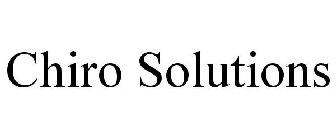 CHIRO SOLUTIONS