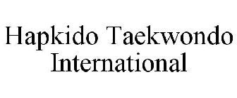 HAPKIDO TAEKWONDO INTERNATIONAL