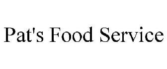 PAT'S FOOD SERVICE