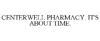CENTERWELL PHARMACY. IT'S ABOUT TIME.