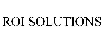 ROI SOLUTIONS