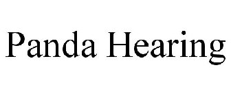 PANDA HEARING