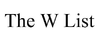 THE W LIST