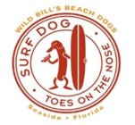 SURF DOG TOES ON THE NOSE WILD BILL'S BEACH DOGS SEASIDE FLORIDAACH DOGS SEASIDE FLORIDA