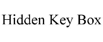 HIDDEN KEY BOX