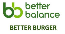 BB BETTER BALANCE BETTER BURGER