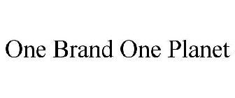 ONE BRAND ONE PLANET