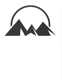 THE MARK CONSISTS OF A STYLIZED MOUNTAIN AND HALF CIRCLE DESIGN