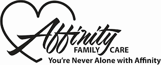 AFFINITY FAMILY CARE YOU'RE NEVER ALONE WITH AFFINITYWITH AFFINITY