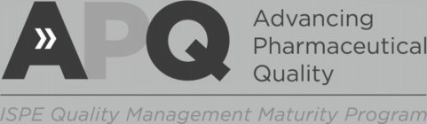 APQ ADVANCING PHARMACEUTICAL QUALITY ISPE QUALITY MANAGEMENT MATURITY PROGRAM