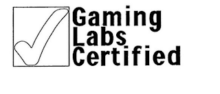 GAMING LABS CERTIFIED