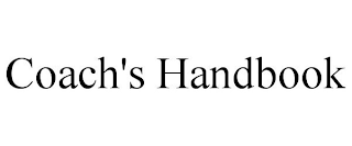 COACH'S HANDBOOK