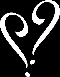 TWO QUESTION MARKS MAKING A HEART.